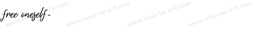 free oneself字体转换